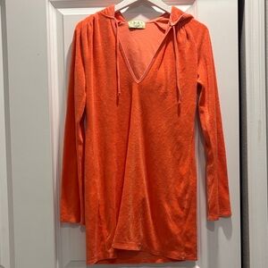 Juicy Couture Vintage Bright Orange Terrycloth Coverup
